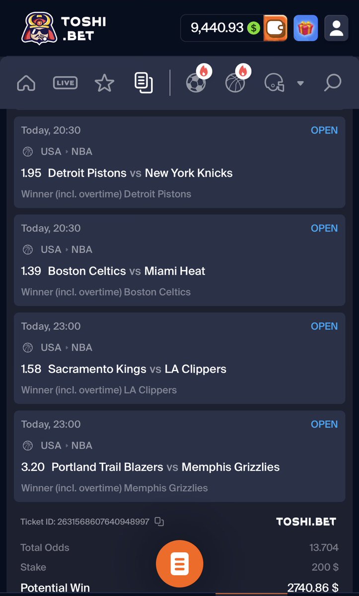 untaxxable's tweet photo. First bet on @ToshiBet new sportsbook.

https://t.co/6kw7YArnye

Go try it out. https://t.co/X0PADSHL4O
