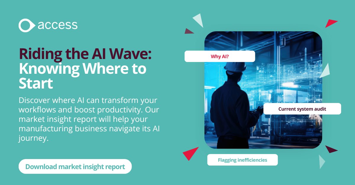 Knowing where to start with AI in manufacturing can be the biggest hurdle — but it doesn’t have to be.

📥 Download the full guide to kickstart your AI journey with clarity and confidence 👉ow.ly/jCUN50Y973e

#AIinManufacturing #DigitalTransformation #SmartManufacturing