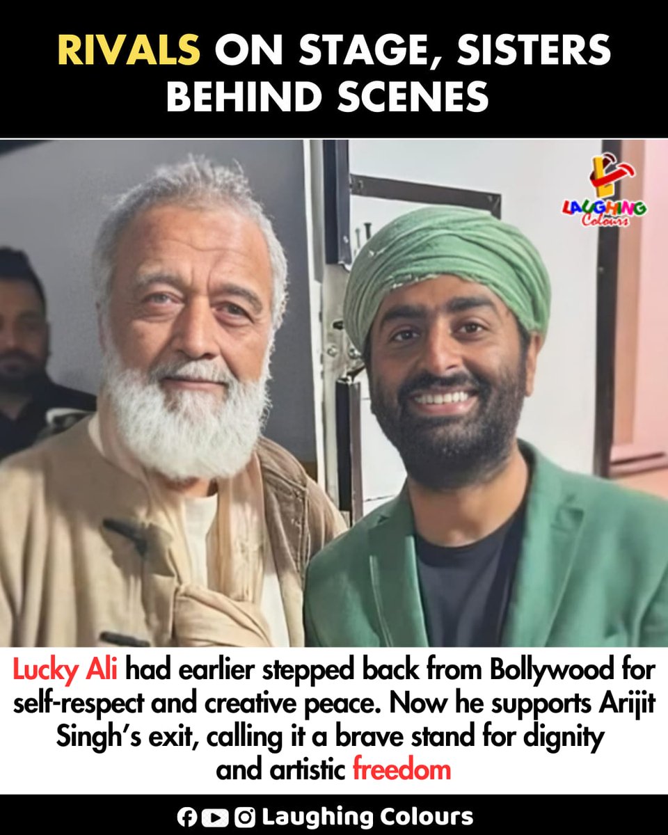 LaughingColours's tweet photo. Lucky Ali backs Arijit’s stand 🎤
#Bollywood #MusicNews #CelebUpdate https://t.co/xfKgeaBZRc