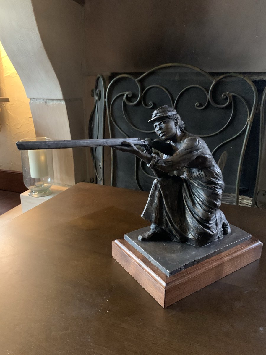 Tamibeanbrookss's tweet photo. @archeohistories After reading her book My Life in Camp with the 33d United States Colored Troops I felt she needs a monument built. I sculpted this small statue to honor her. It’s in the private collection of Frank Smith director, and curator of the African American civil war museum in DC https://t.co/49zVBcnU6l