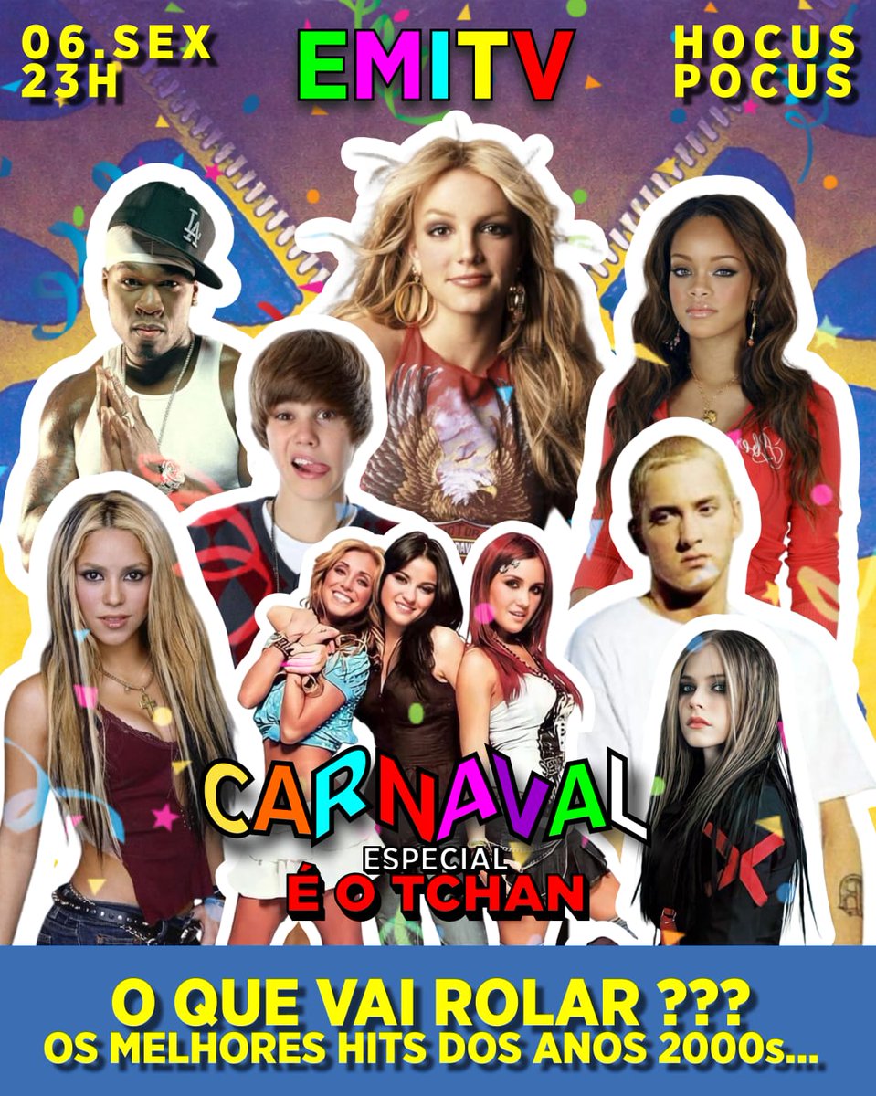 É HOJE! 
*EMITV ESPECIAL DE CARNAVAL COM 3 HORAS DE CAIPIRINHA EM DOBRO*

SUPER PROMOÇÃO, você paga só *10 reais* pra curtir essa noite e se aquecer pro carnaval que está chegando. 

Clique aqui no link e garanta o seu: lets.events/e/emitv-especi…

#VemProHocus #EMITV #Carnaval