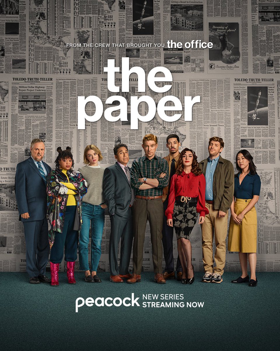 As Seen On TV and in the <a href="/taylorswift13/">Taylor Swift</a> Opalite music video 🤩

#ThePaper is streaming now on Peacock.