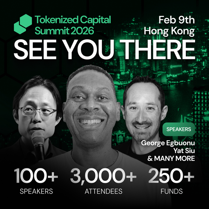 We’re pleased to welcome George Egbuonu, CEO of @_bananacrystal, as a speaker at the Tokenized Capital Summit 2026 in Hong Kong 🇭🇰

George will share his perspective on digital asset strategy and how tokenization is supporting new models of value creation.