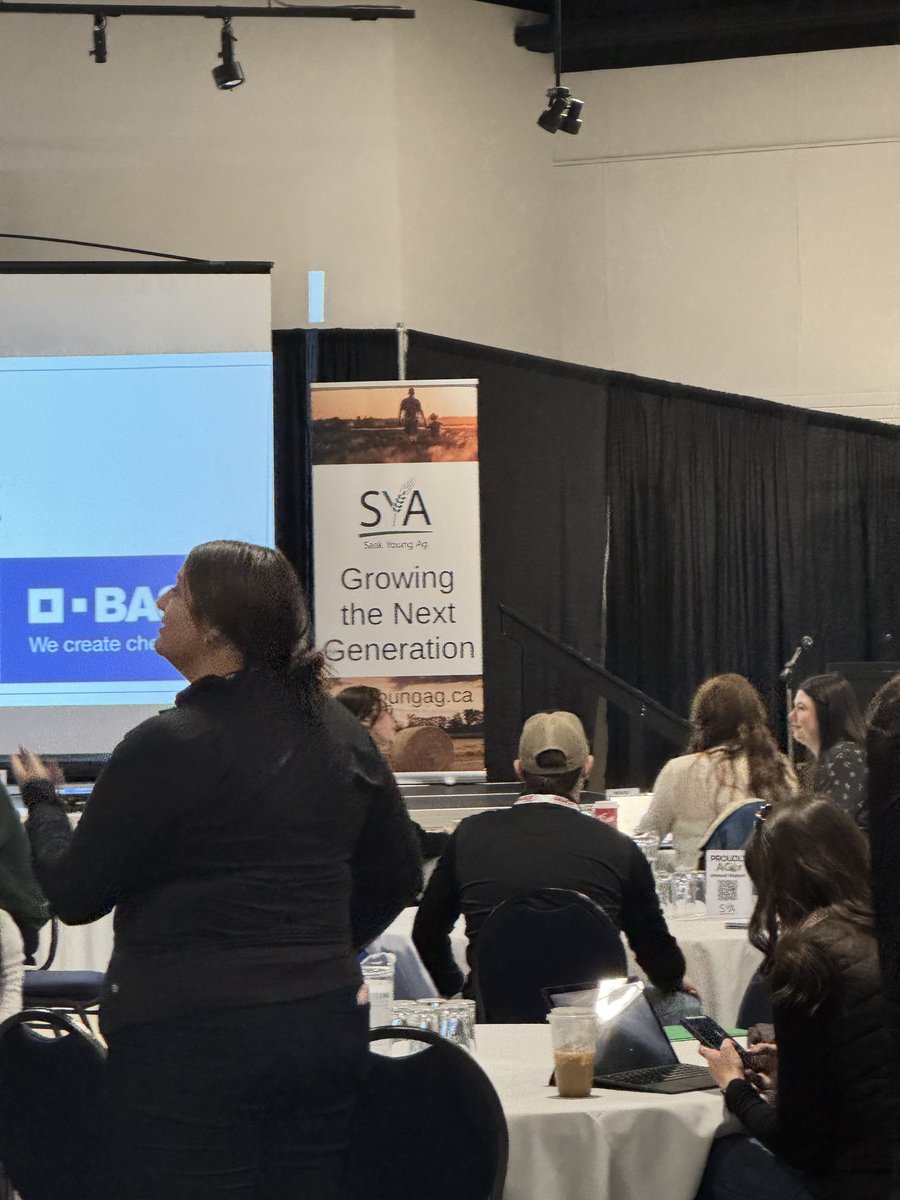 BarretMLA's tweet photo. Amazing to be at the @ProudlyAg conference today alongside my colleague James Thorstienson in Saskatoon meeting up with leaders from SYA! Future of farming is bright with these folks chasing after excellence day after day! https://t.co/SQdZLFL71q