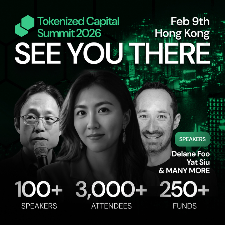 We’re pleased to welcome <a href="/DelaneSays/">Delanesays</a>, Regional Managing Director (APAC) at <a href="/Nethermind/">Nethermind</a>, as a speaker at the Tokenized Capital Summit 2026 in Hong Kong 🇭🇰

Delane will share insights on regional expansion, enterprise adoption, and the role of infrastructure in scaling blockchain