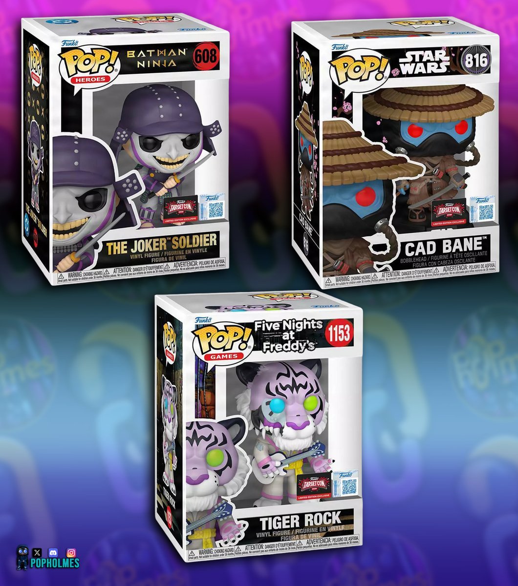 pop_holmes's tweet photo. Preorder Targetcon Joker Soldier, Cad Bane and Tiger Rock Funko Pop
.
https://t.co/QKKHotrtEm
.
#targetcon #funkopop #originalfunko #popholmes #joker #cadbane #fnaf #tigerrock https://t.co/f452wFwDG2