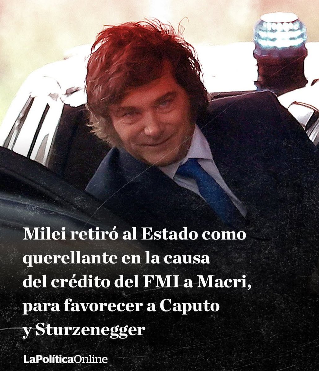 MConurbasic's tweet image. Y así es como LA CASTA consuma una ESTAFA al pueblo argentino, operando desde ambos lados del mostrador, quedándose con los recursos del estado y sellando su IMPUNIDAD.

MILEI ES LA CASTA