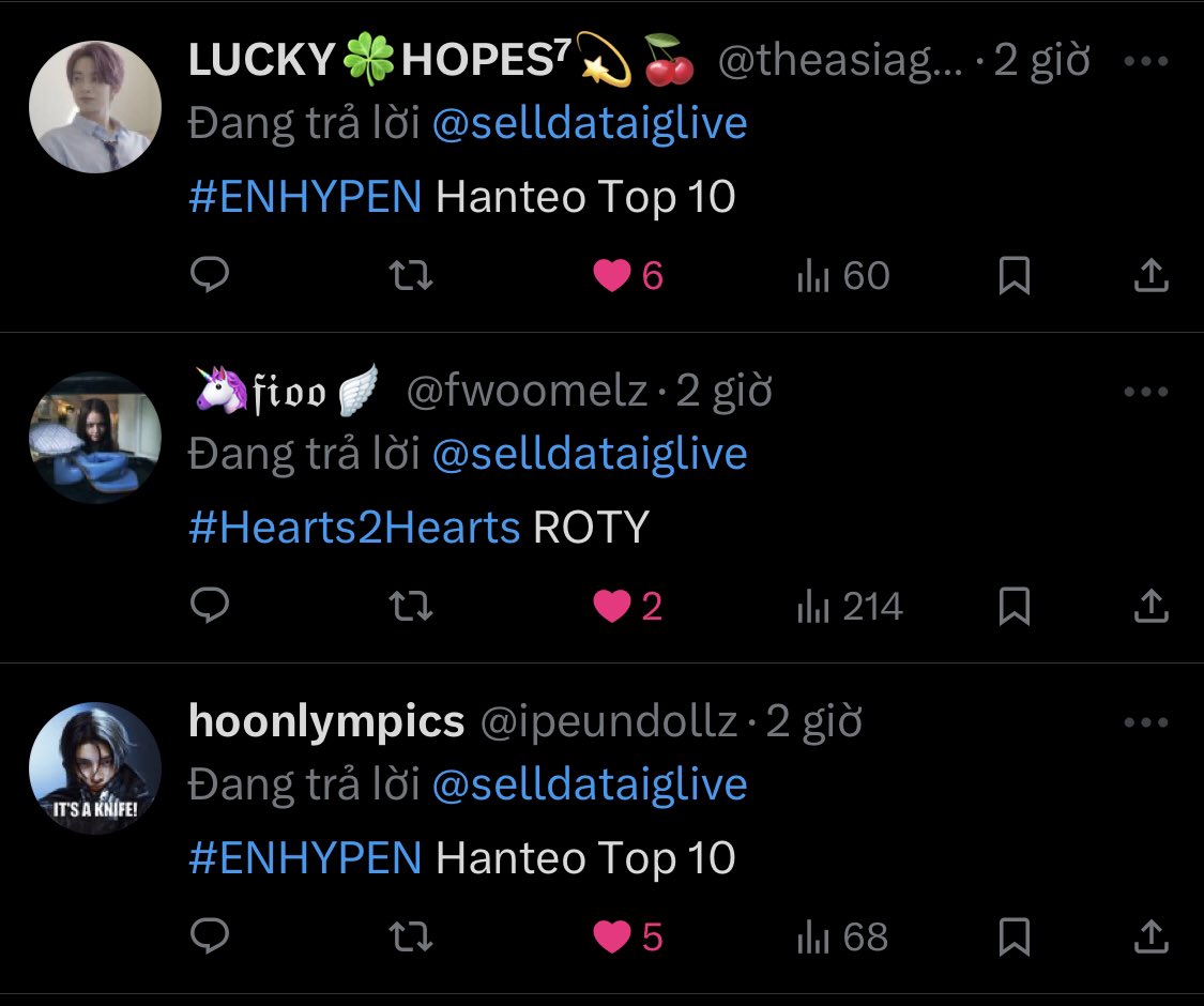 Sell vote / data IG LIVE 🇻🇳 tweet media