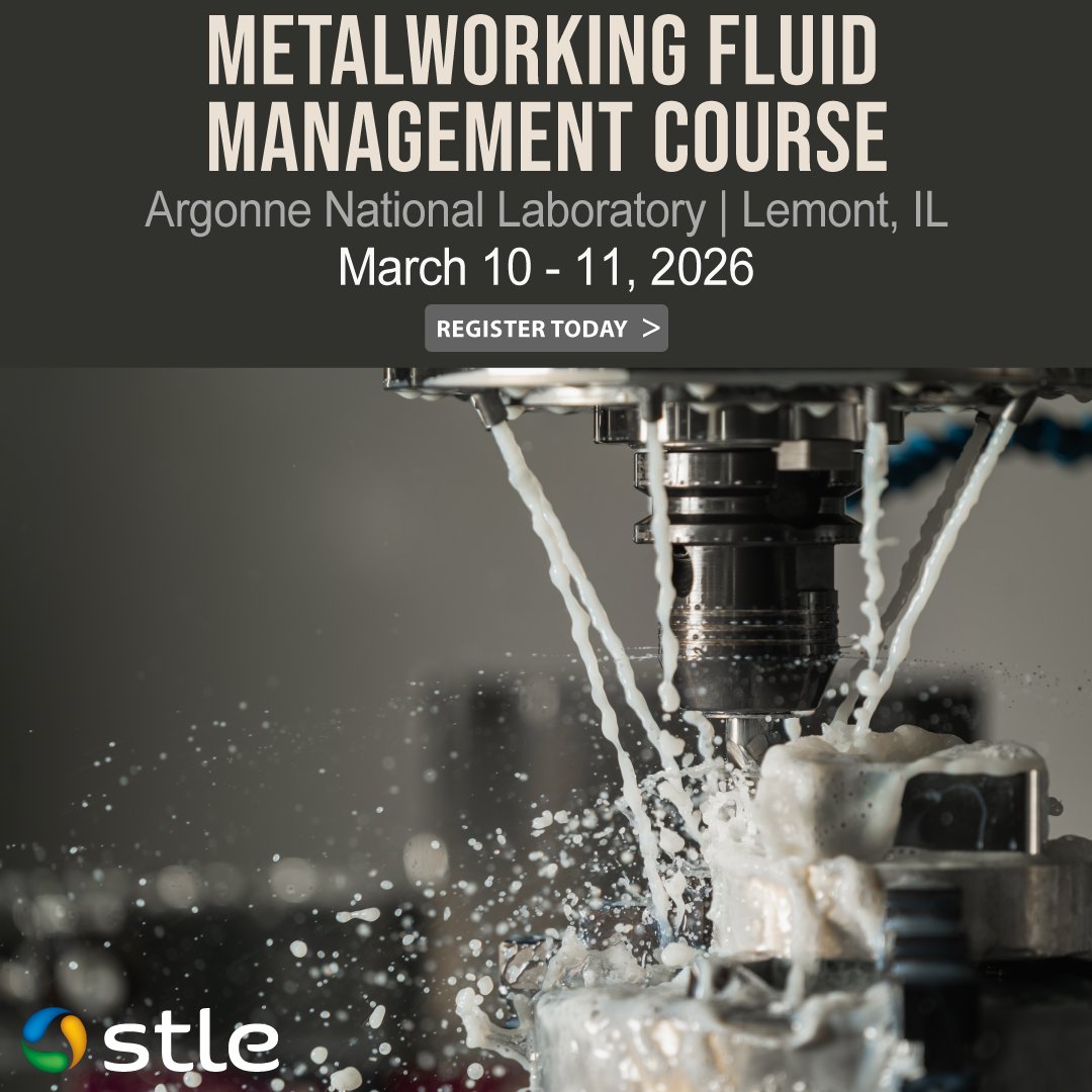 STLE_Tribology's tweet image. STLE’s Metalworking Fluid Management Course is only one month away! Register now for this industry exclusive training: stle.org/MWFmanagement

#STLE #MWF #MetalworkingFluids #ProfessionalDevelopment