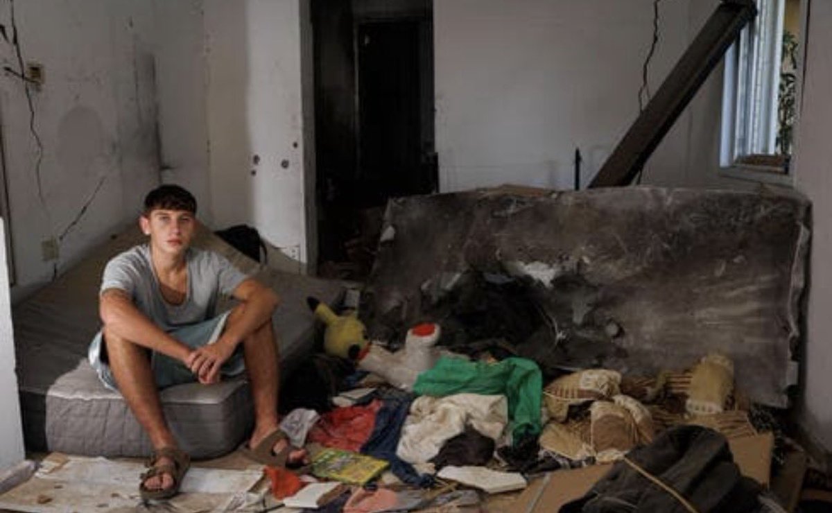 The IDF officers showed my family a video in which they see a three-year-old Gazan boy participating in a lynching that my father went through. The boys  father tells him to kick, and he kicks. I can't describe that feeling to you, the frustration, the helplessness. That's why