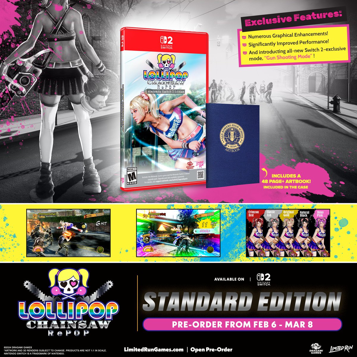 Lollipop Chainsaw RePOP: Nintendo Switch 2 Edition is getting a physical release!

🌈 Graphical enhancements
🩷 Improved performance
🌟 60 FPS in handheld and docked modes

Cutting-edge in every sense of the meaning! Pre-order your copy now!

buff.ly/u7aWiUQ