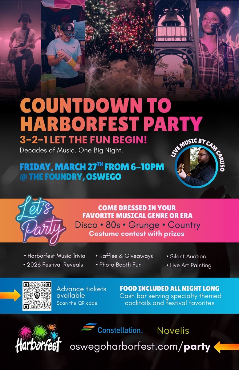 harborfestny's tweet photo. The countdown to summer starts now.🎶

Countdown to Harborfest Party
Friday, March 27 | The Foundry

One room. Decades of hits. Costumes. Trivia. Cocktails. Prizes. Food included. Every ticket powers Harborfest Season 37.

Go to https://t.co/PYubfTIInX to learn more. https://t.co/pqUcXaMiNj