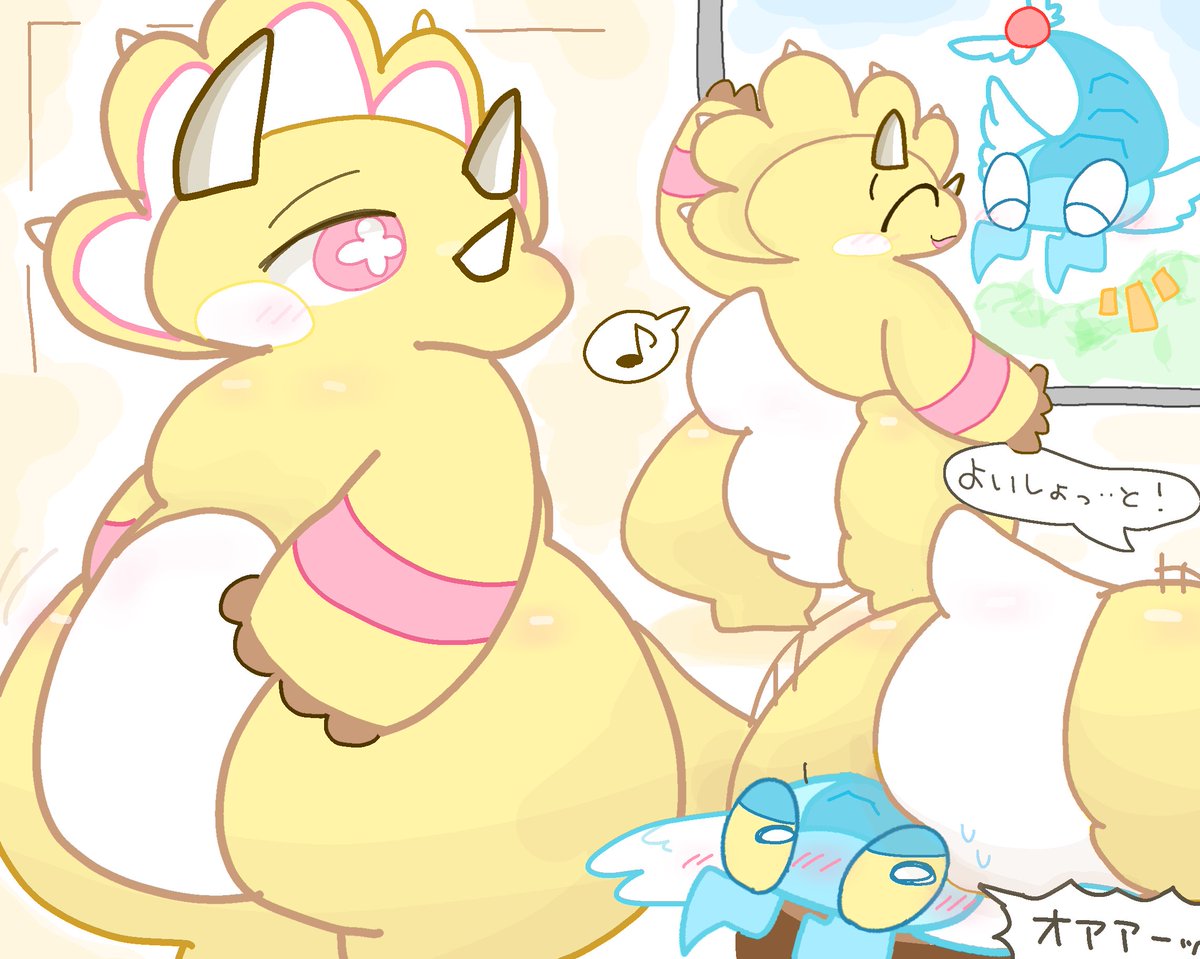 サグメっち宅のフォルトゥナさんとアノマロさん描かせてもらった！！コトバが通じなくとも仲睦まじいの、推せるわね〜〜☺️