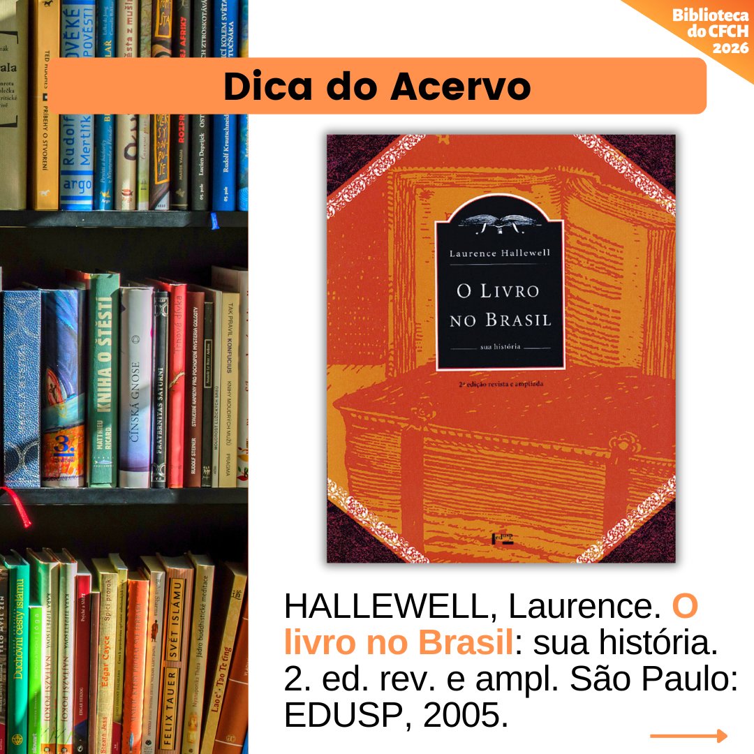 BibECOCFCH's tweet photo. Faleceu, aos 96 anos, Laurence Hallewell, referência nos estudos sobre a história do livro e da edição no Brasil.

📖 A Biblioteca do CFCH destaca seu livro mais importante, disponível em nosso acervo:

HALLEWELL, Laurence. O livro no Brasil: sua história. São Paulo: EDUSP, 2005. https://t.co/ZYKs0xzfAH