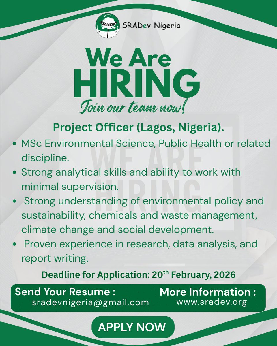 SRADeV Nigeria tweet media