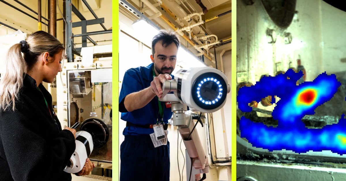 SellafieldLtd's tweet photo. 💡 Future Friday: Using medical tech to support nuclear clean‑up.

We’ve trialled the Seracam medical imaging camera and GOVI prototype at Sellafield — part of a Game Changers project with Serac Imaging Systems and Loughborough University.

📸 Seracam doesn’t just detect gamma activity.

It maps it — showing the size, shape & intensity of hotspots. A powerful tool as more NDA facilities move into decommissioning.

✨ Innovation can come from anywhere — even medical imaging.

🔍 Next: Testing Seracam alongside existing tools to see how it fits into our clean‑up toolkit.

A small piece of tech with big potential for decommissioning.

👉 See more innovation like this in our research, development and innovation review: https://t.co/Yk9SEhNqdt

#FutureFriday #Innovation #Decommissioning  #GameChangers #Sellafield #Engineering #Collaboration #Sustainability #WasteManagement @GC_Innovators
