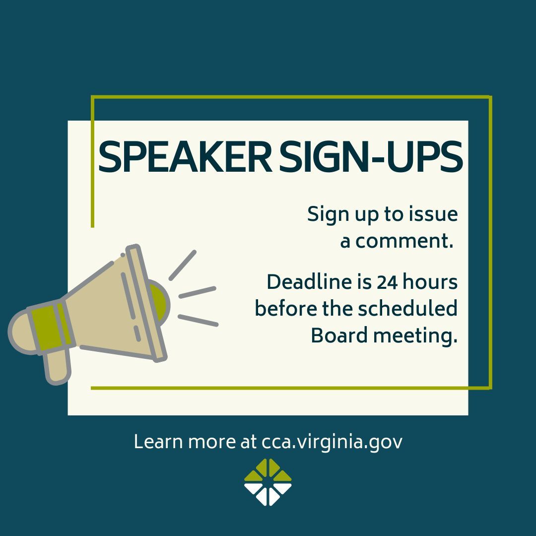 🎤 Have a comment for the Board during the public comment period? You’ll need to sign up in advance to share your thoughts. Sign up now: tinyurl.com/yw3k8vmw 

⏳Deadline: Sign-ups close 24 hours before the meeting starts. Don’t miss your chance!