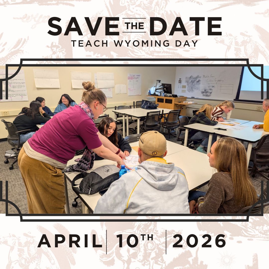 📢 Save the Date!
The Partnership is excited to host #TeachWyomingDay in collaboration with UW College of Education, UW Admissions, and UW Residence Life &amp; Dining.

🗓 April 10, 2026 – paired with UWyo’s Discovery Day! Come explore opportunities in education at UW. 

#WyoEdChat