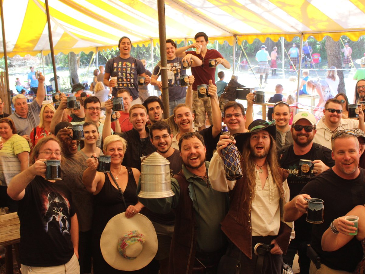 Join our guided Pub Crawl! Enjoy 3 beer tastings, a souvenir glass, and trivia!  

Daily at 12:30 PM &amp; 3:30 PM  
Starts at Three Eyed Raven Pub  
$35 (excludes Festival admission)  
21+ with ID  
 
🎟️ etix.com/ticket/e/10563…  

#BayAreaRenaissance #ExploreBayArea #LoveFL #Huzzah