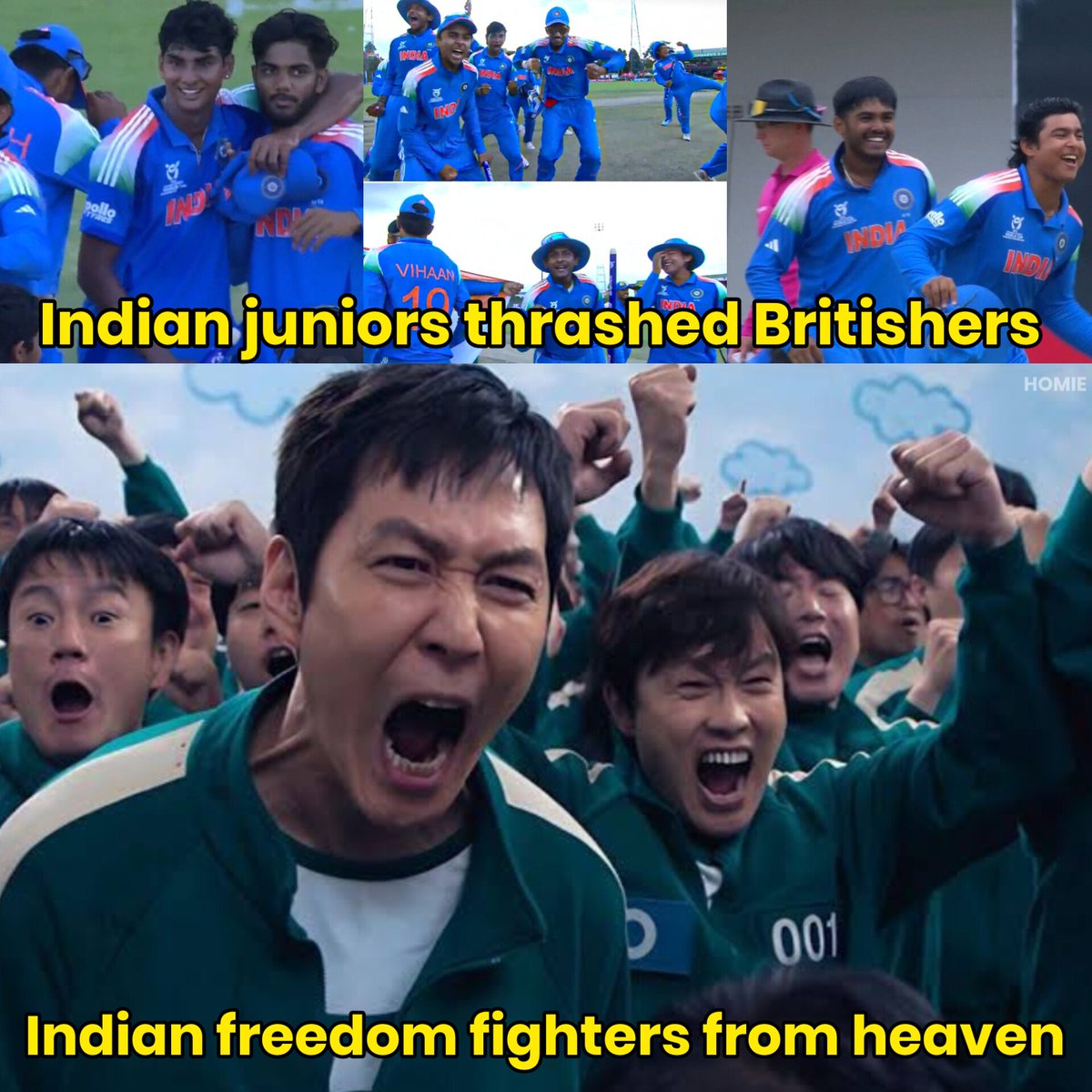homelander_yyy's tweet photo. Congratulations Indian team for winning U19 WC. Well and truly deserve 🔥👏🏻 https://t.co/S7wBGOvb5t