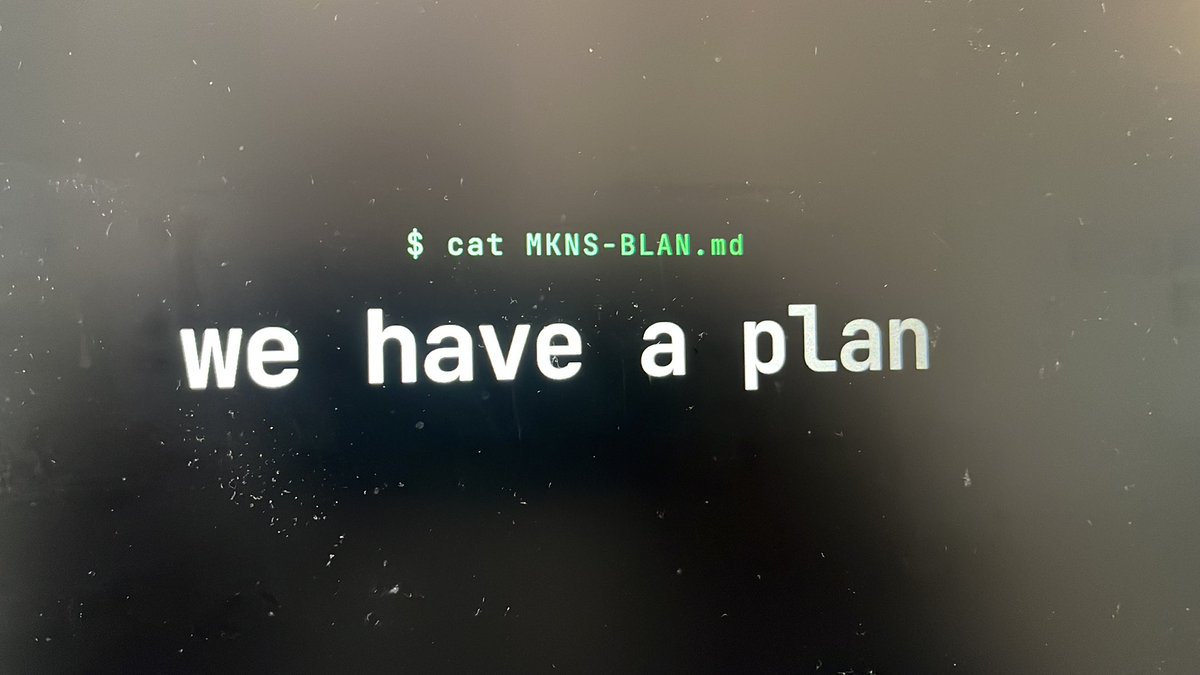 going live in a few at BlaBlaConf VI with <a href="/geeksblabla/">Geeksblabla Community</a> and <a href="/MakenessDev/">MakenessDev</a>, we have a plan, the MKNS-BLAN. if you want to get out of LMATRISK, it’s now