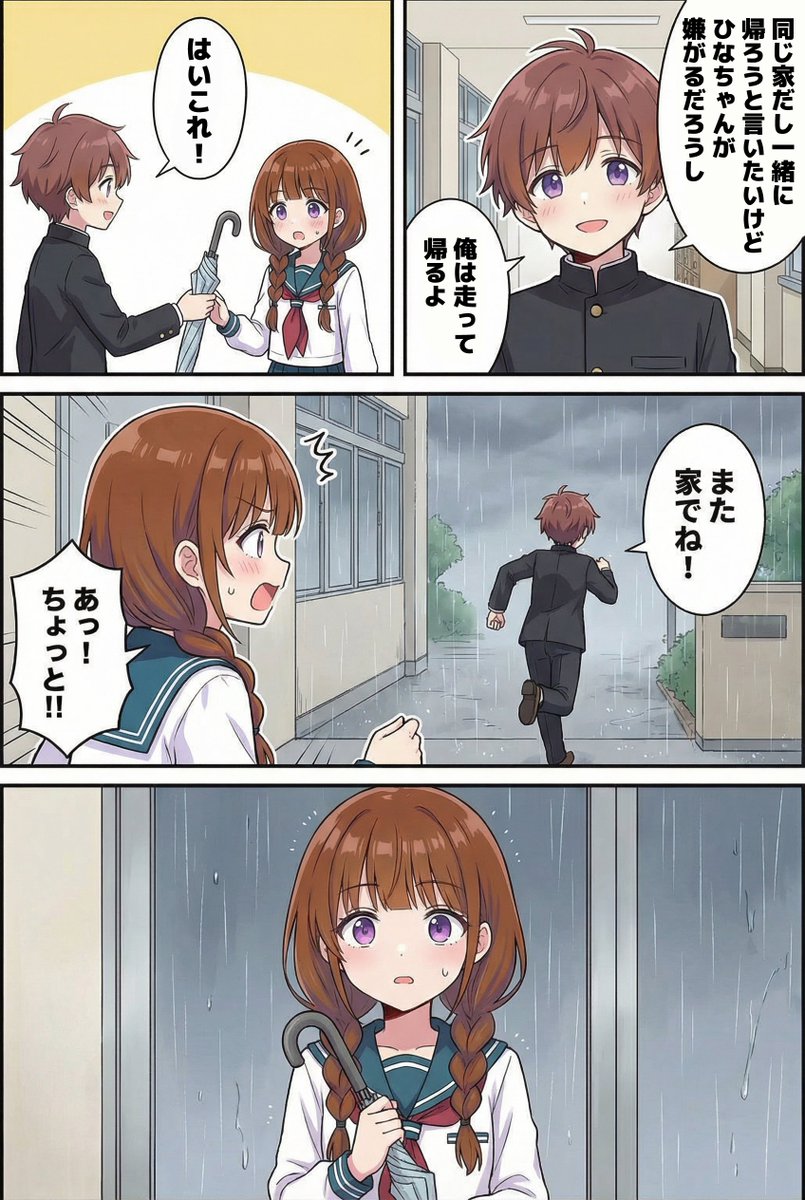 Akumekunchan's tweet photo. 【第11話】また家で
SFW　#義妹が兄を好きになるまで https://t.co/AQBUDRPDvd