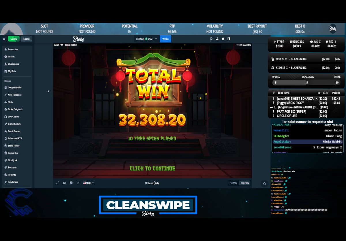 We hit this banger earlier on stream on the one and only @stake exclusive by Titan gaming. You know the drill, drop you're stake usernames below to be one 5 winners of $50.

Must RP + Tag a friend 

5X $50 GA✅

Code "cleanswipe" for exclusive benefits.