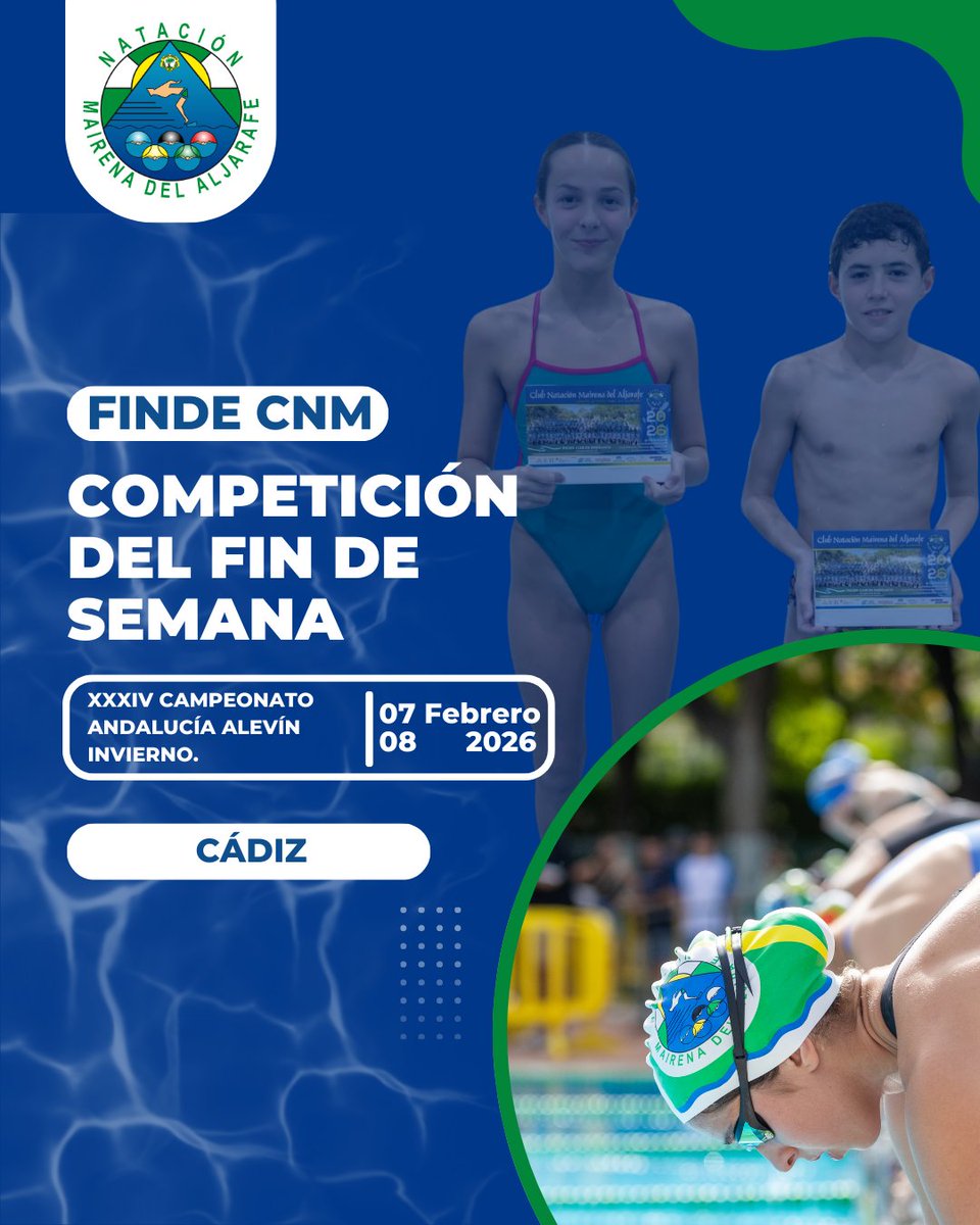 Nuestros alevines ya están listos para lanzarse al agua en el XXXIV Campeonato de Andalucía Alevín de Invierno 💙
Un campeonato para disfrutar, aprender y demostrar todo el trabajo de estos meses… ¡brazada a brazada! 💪🌊

#SentirYVivirComoUnNadador