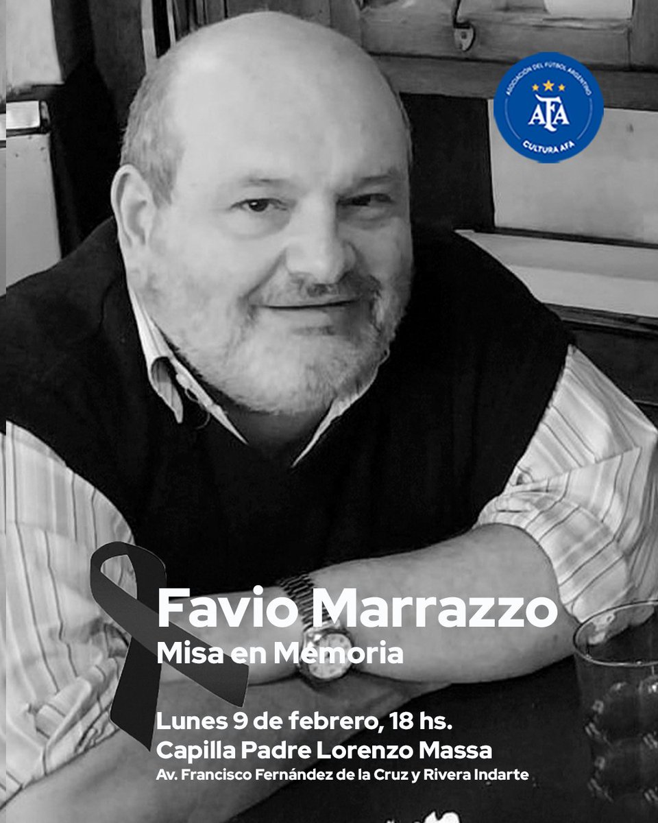 | Misa en Memoria de Favio Marrazzo

El próximo lunes 9 de febrero nos reunimos para celebrar una misa en homenaje al querido Favio. 

Los esperamos para compartir la oración, el recuerdo y el abrazo fraterno que junto a sus seres queridos y familia.

⛪️t.ly/s_dgw
