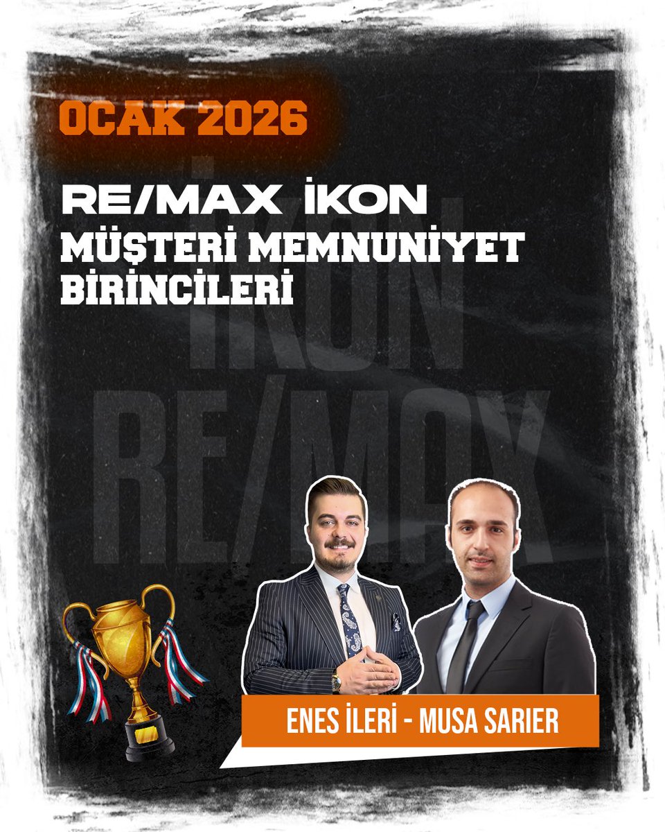 2026 Ocak Müşteri Memnuniyet Birincileri Enes İleri, Musa Sarıer 💪🏻🎊 
Tebrikler 🏆🤩 
👏🏻😎👏🏻

______
#remax #remaxtürkiye #remaxikon