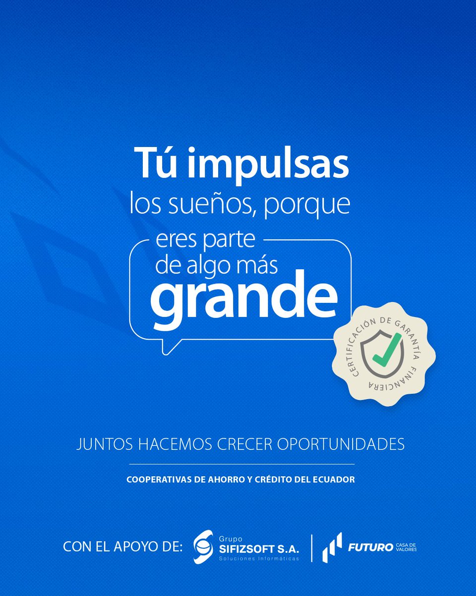 IcoredEC's tweet photo. 💡 Las cooperativas de ahorro y crédito del Ecuador  crecen contigo 🇪🇨. Participas, opinas y eliges. Aprende cómo funciona la participación de socios. #SéParteDeAlgoMásGrande https://t.co/xfqQchV65H