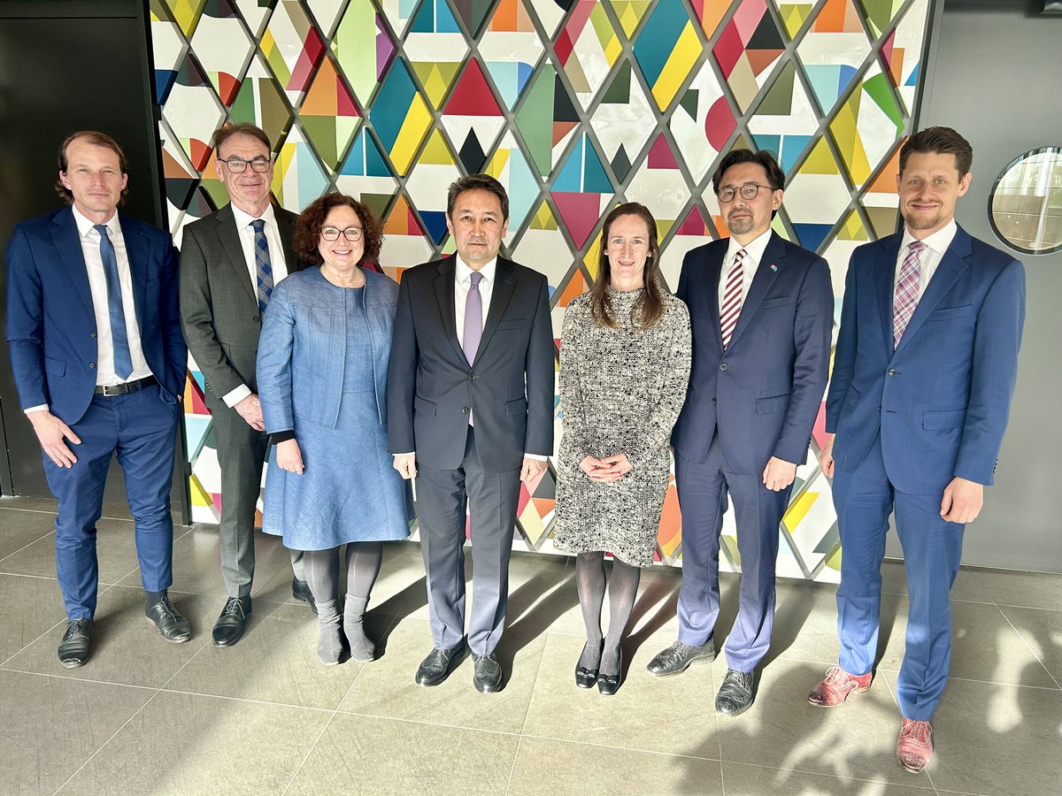 Held substantive discussions with senior leadership at <a href="/SwissRe/">Swiss Re</a> on reinsurance and business guarantees, export insurance in Eurasia, natural disaster risk coverage, and nuclear energy. Also explored opportunities linked to the #MiddleCorridor and #Kazakhstan’s geoeconomic role.