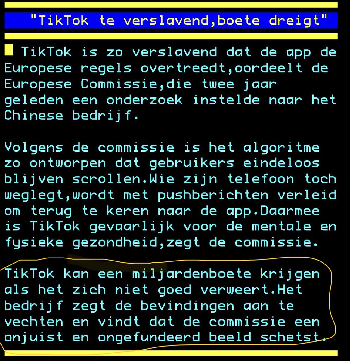 In ‘gewoon Nederlands godgeklaagde gotspe. Het is verdommer hun verdienmodel!