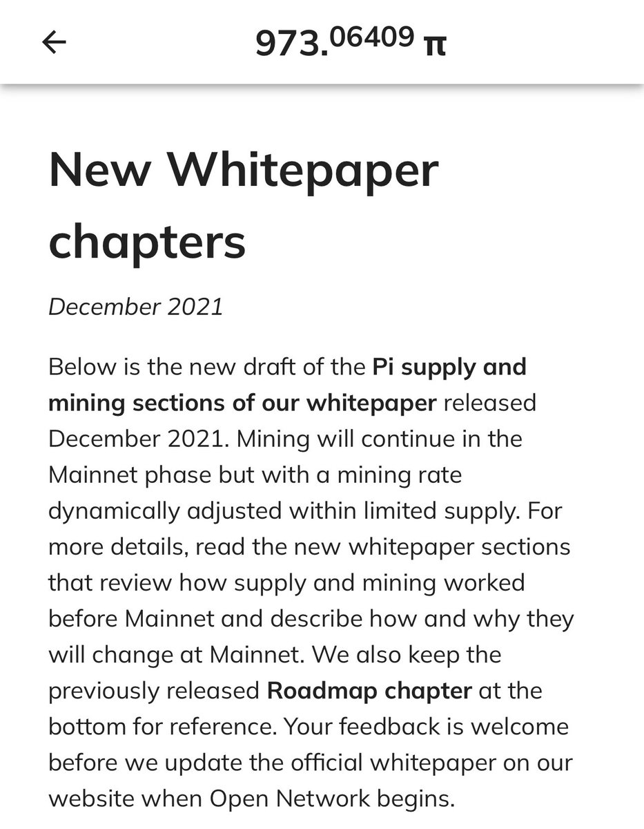 Flexl0y's tweet image. 📄 Pi Network Pioneers! 📄

A new chapter in the Pi Network White-paper is out!
@PiCoreteam is moving with full transparency, building the future of decentralized finance for real Pioneers. ⛏️

Stay informed, stay connected, and keep building!

#PiNetwork #WhitePaper #PiPioneers