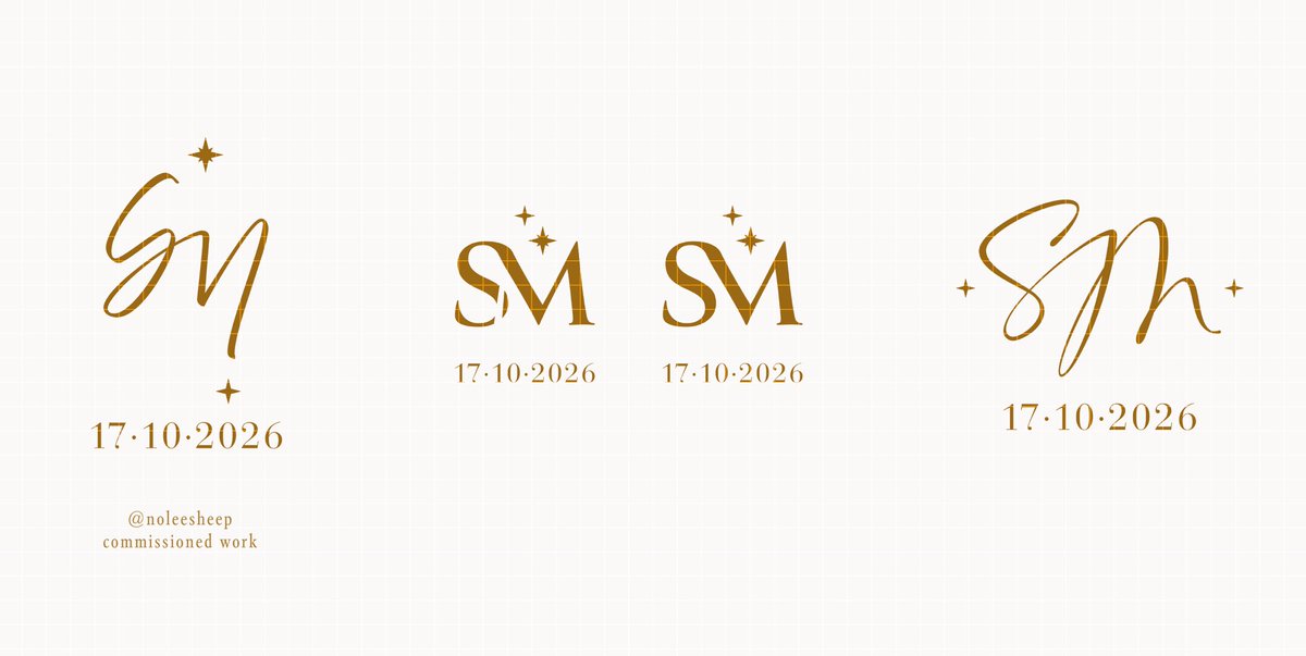 A veces echo de menos hacer cosas más de diseño gráfico y hoy me he quitado la espinita diseñando un logo para LA boda del año 💍✨ ¡Contad conmigo para hacer realidad vuestros logos, diseños y cualquier proyecto creativo que tengáis en mente! ¿Adivináis cuál ha sido el elegido?