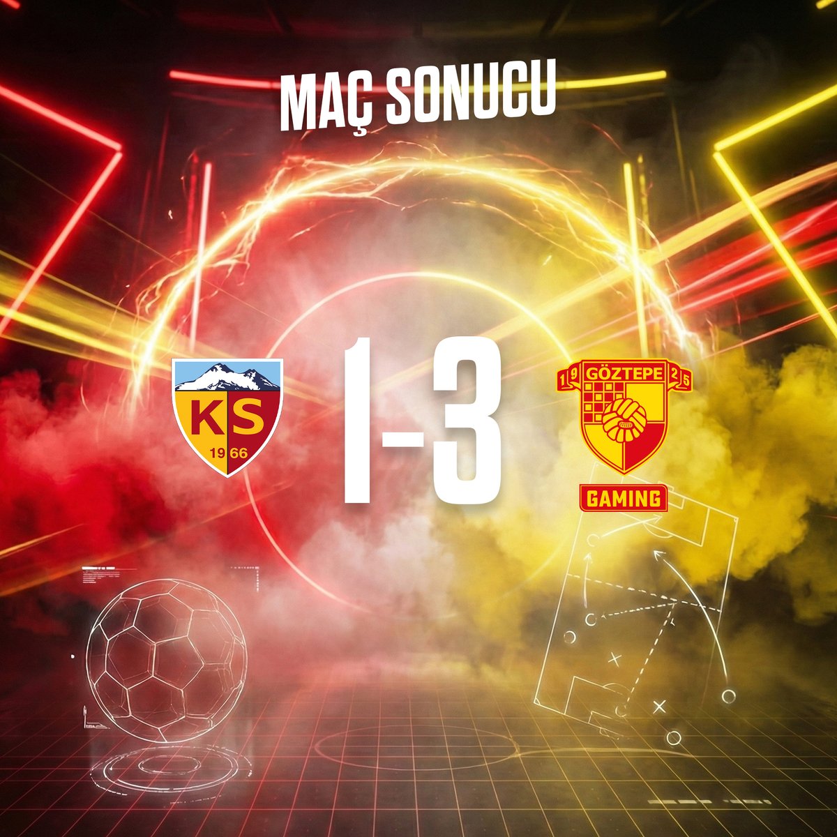 goztepegaming's tweet photo. 3 puanı 3 golle alıyoruz!👊

Türk Telekom eSüper Lig'in 5. haftasında Z. Kayserispor'u 3-1 mağlup ettik💪

#GöztepeGaming #RuleTheFuture https://t.co/uKtJ7nbGHj
