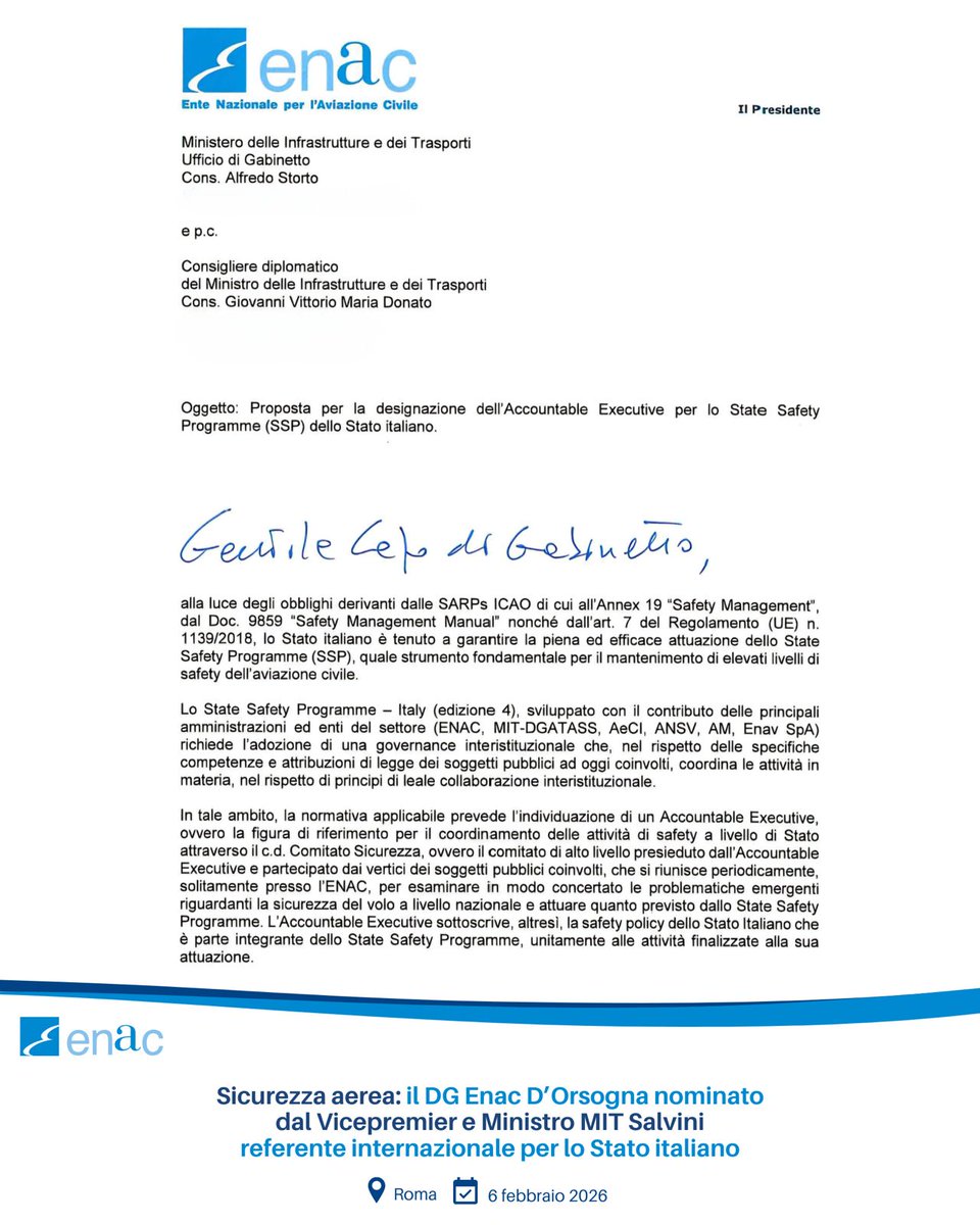 ENAC - Ente Nazionale per l'Aviazione Civile tweet media