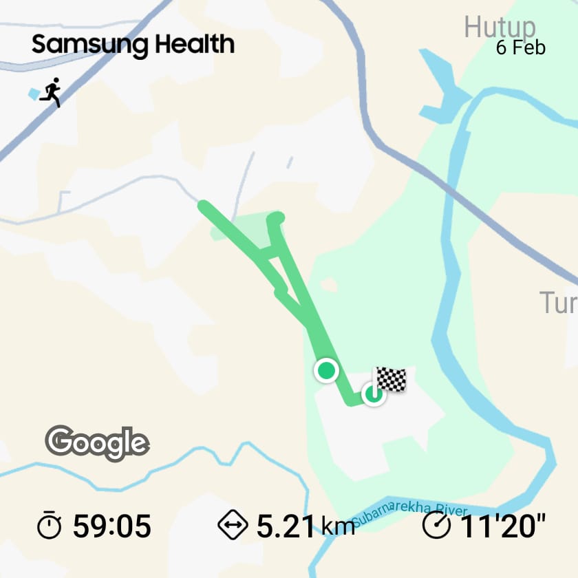 Day 2 
Ran 5km
Walked Jogged Ran