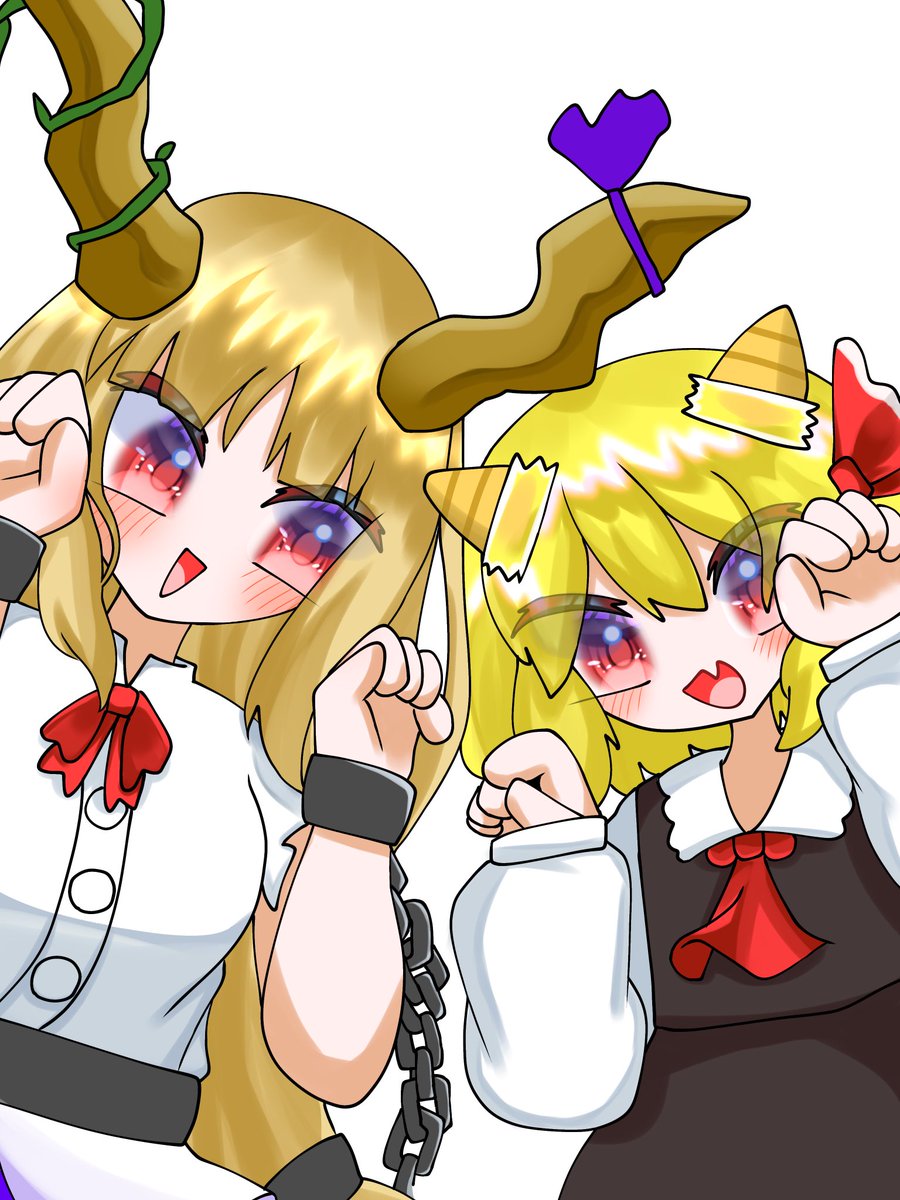 #毎月7日はルーミアの日
 #毎月七日はルーミアの日
最近節分だったので、鬼を描きましたョ