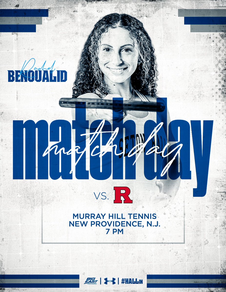 Jersey rivalry renewed in New Providence tonight!

Live video will be available: shupirates.com/sports/2026/1/…

Links for individual courts may not go live until right before play starts. #HALLin 🎾