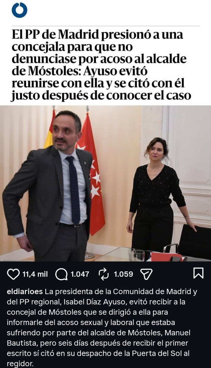 Aquí no va a pasar nada porque los que votan a Ayuso les importa un carajos todo, ellos solo quieren su paraíso fiscal, su minuto de gloria en X o ganar el partido de fútbol. Y ya está, ni Móstoles ni Moscú.