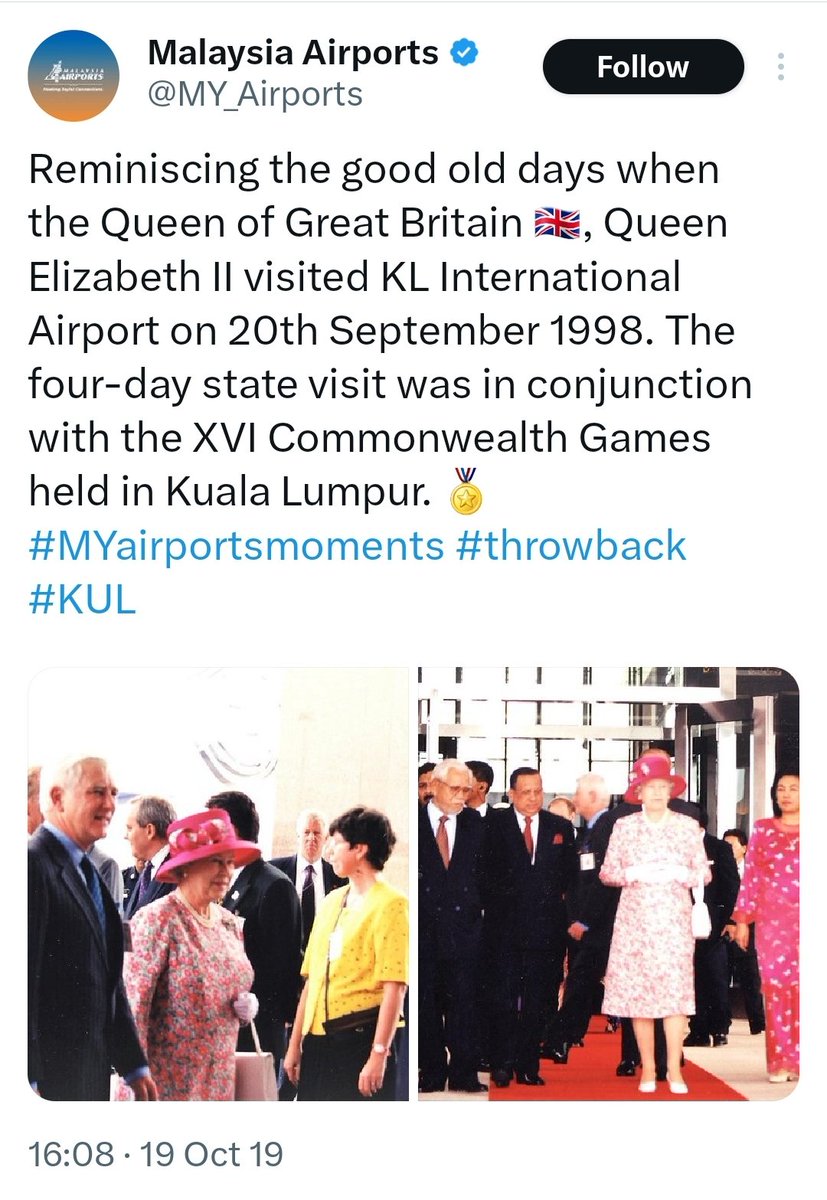 ismet_ulam's tweet photo. Tahikah anda,

Bekas 'bakal Perdana Menteri' kita pernah anjurkan perhimpunan besaran secara haram tanpa menghiraukan/menghormati kedatangan Ratu Elizabeth II yg melawat Malaysia selama 4 hari, pada tahun 1998 dahulu?

🤔🤔🤔 https://t.co/0PizYWqJM9