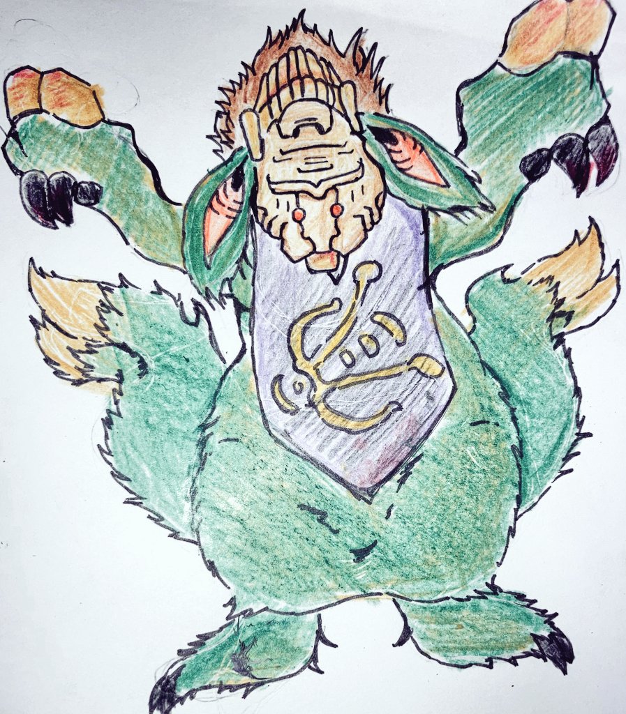 #オリジナル
#モンスター
#怪獣
『純粋無垢なかわいいマスコット』
　　　　　　　　　　　に見せかけた猛獣