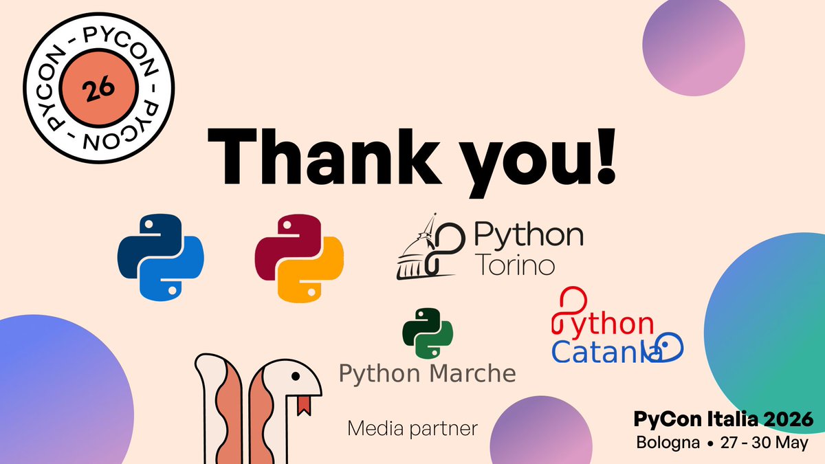 PyCon Italia tweet media