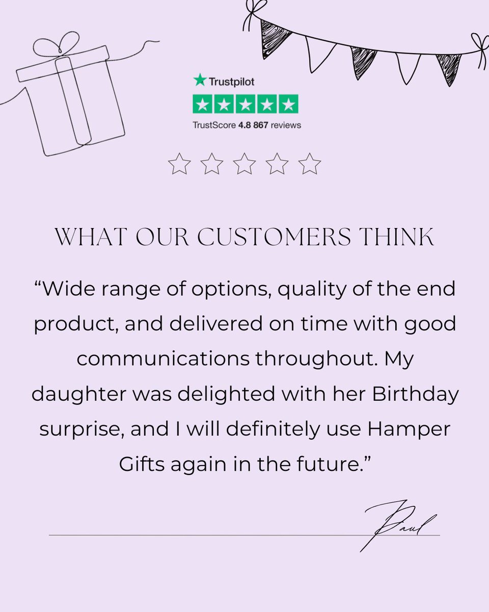 HampergiftsUK's tweet image. We love hearing this! 💛

Thank you for trusting us with your celebrations -  we can’t wait to help create more happy moments! 🎁

#hampergifts #giftinspo #happycustomers #luxurytreats #thoughtfulgifts #celebratemoments