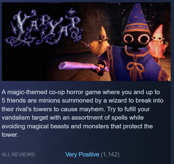 Over 1k Steam reviews!!! Huge moment, and we’re incredibly appreciative of the support BUT! We’re not resting yet. We see all the feedback, we take it seriously, and we’re hard at work to make the experience even better.🧙‍♂️