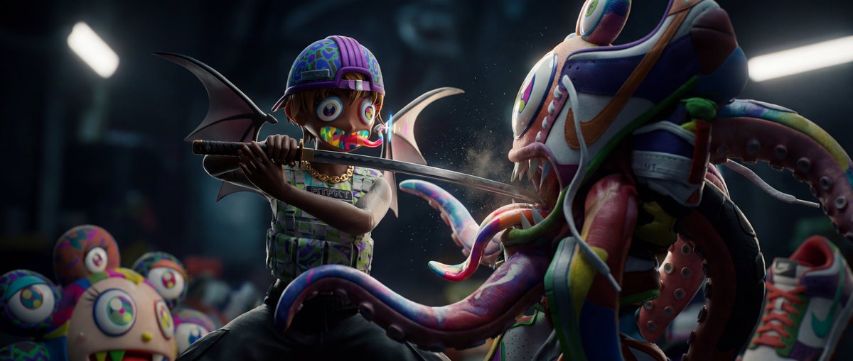 CloneX #820 

BEEN OUT HERE FIGHTING THE MONSTER!   

Have You?

<a href="/RTFKT/">RTFKT</a>
<a href="/RTFKTNews/">RTFKTNews</a>
#CloneX 

#FightTheMonster #RejectNike #FreeCloneX