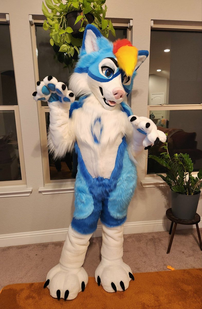 CobaltTheHusky's tweet photo. Currently seeking offers for my Vintage Wilds suit. Only worn once. Height is 5’6” to 5’10” on a slimmer build around 150 lbs. 

If you’re interested I’m happy to give more details in DM’s. https://t.co/ExYhDLNKxk