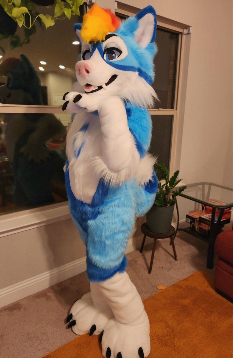 CobaltTheHusky's tweet photo. Currently seeking offers for my Vintage Wilds suit. Only worn once. Height is 5’6” to 5’10” on a slimmer build around 150 lbs. 

If you’re interested I’m happy to give more details in DM’s. https://t.co/ExYhDLNKxk