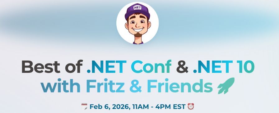 bhmdotnet's tweet photo. The @dotnet conf recap start in less than 1 hour (Fri. 2/6, 11AM EST).  Don't miss it!!!

https://t.co/eJFJCeFcdN https://t.co/QHNaCYfRy8